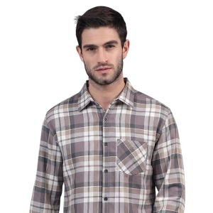 Formal Single Pocket Check Shirt