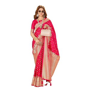 Women's Banarasi Silk Kanjivaram Saree For Wedding