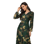 Elegant Floral Maxi Gown