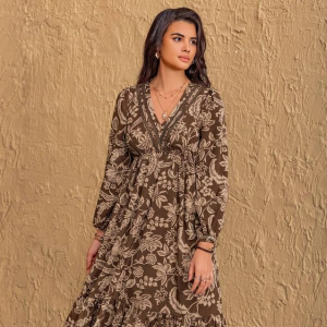 Comfortable Women's Long Sleeve Maxi Dress