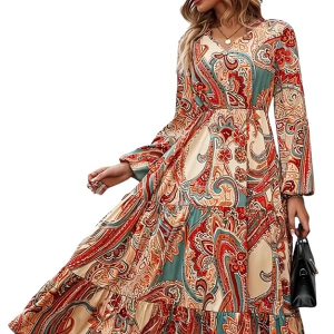 Floral Printed Dress for Womens