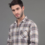 Formal Single Pocket Check Shirt