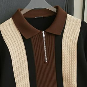 Premium Textured Self-Design Half Sleeve T-Shirt for Men
