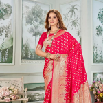Women's Banarasi Silk Kanjivaram Saree For Wedding