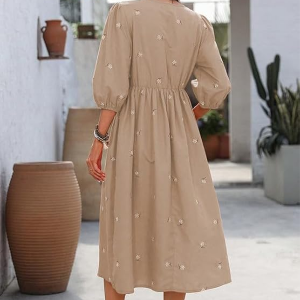 Casual Dress Mid-Length Maxi Dress for Woman