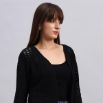 Women’s Black Lace Cotton Shrug