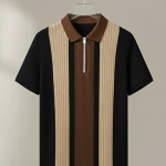 Premium Textured Self-Design Half Sleeve T-Shirt for Men