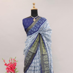 Women's Pochampally Printed Cotton Silk Saree