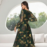 Elegant Floral Maxi Gown