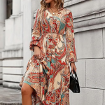 Floral Printed Dress for Womens