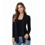 Women’s Open Front Long Sleeve Cardigan Jacket