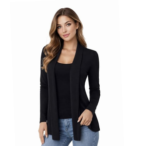 Women’s Open Front Long Sleeve Cardigan Jacket
