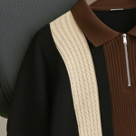 Premium Textured Self-Design Half Sleeve T-Shirt for Men
