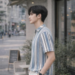 T-Shirt with Zip Collar