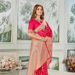 Women's Banarasi Silk Kanjivaram Saree For Wedding