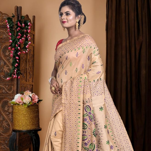 Women’s Pure Kantha  Silk Saree
