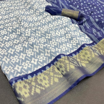 Women's Pochampally Printed Cotton Silk Saree