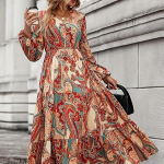 Floral Printed Dress for Womens