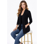Women’s Open Front Long Sleeve Cardigan Jacket